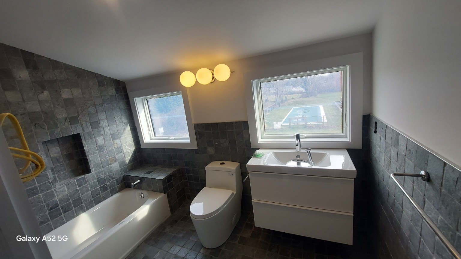Completed bathroom remodel